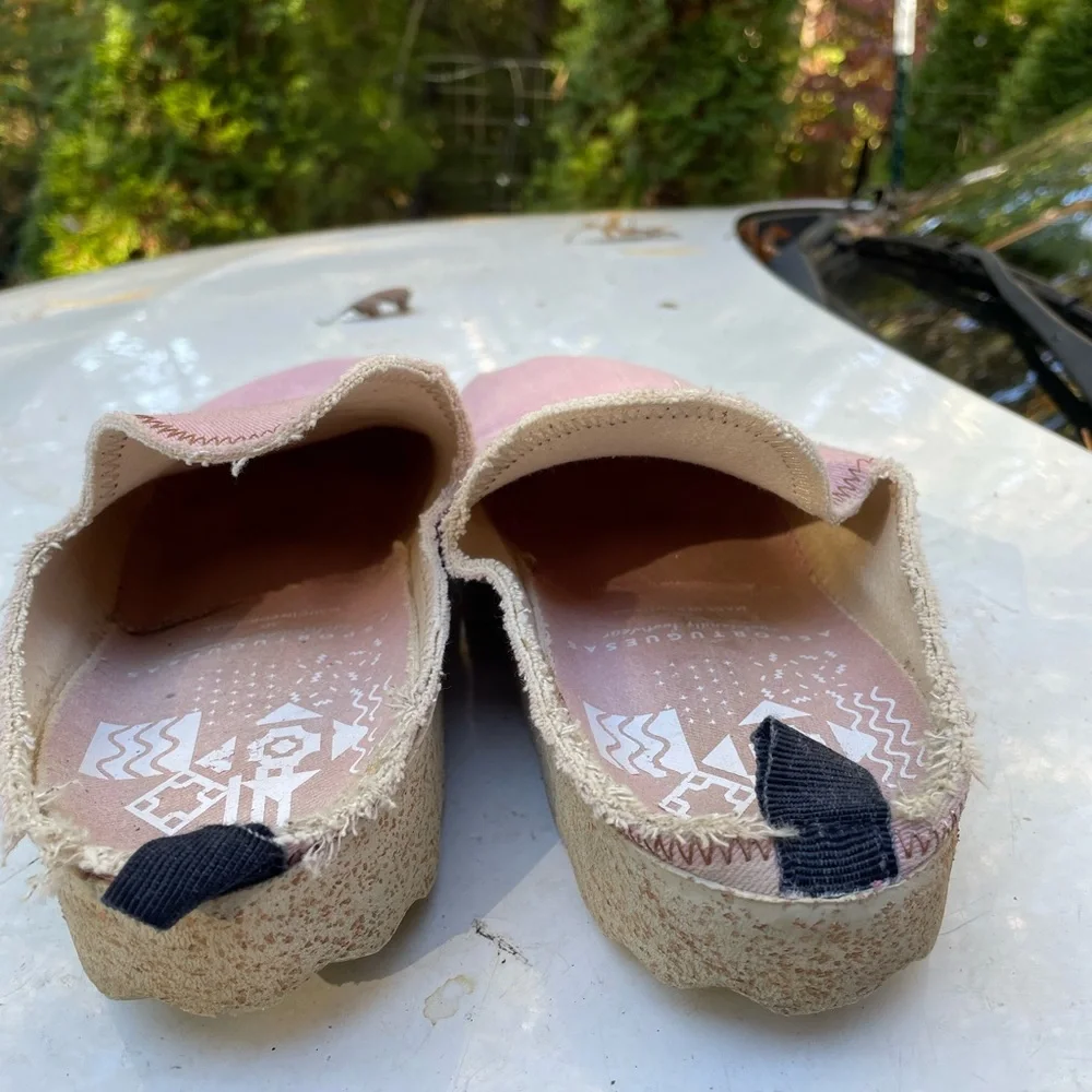 Asportguesas By Fly London Pink Slip On Mules Size 40 9-9.5 - Picture 7 of 12